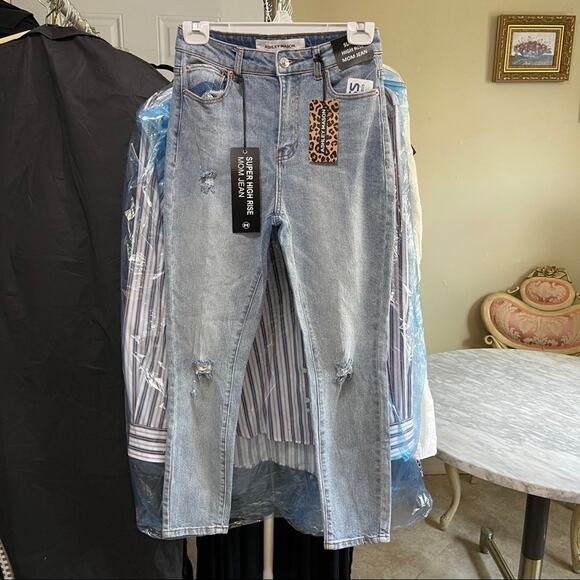 0213 NEW  Super High Rise Jeans - Picture 2 of 13